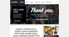 Desktop Screenshot of makeitworkcampaign.org